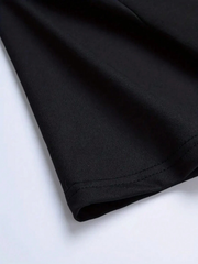 Men’s Black 180 GSM Cotton Tee – Strength in Growth Wolf Design