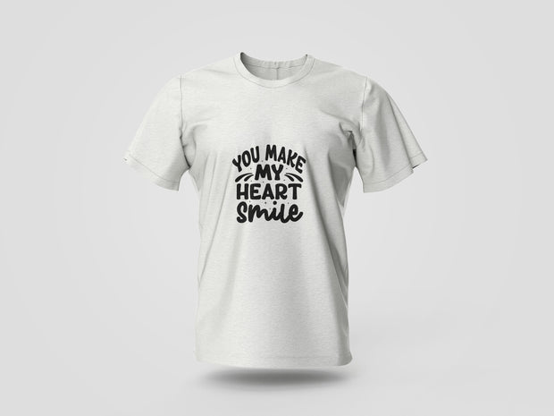 You Make My Heart Smile Printed T-shirt